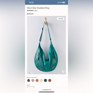 Free People West Side Studded Sling in Julep Jade